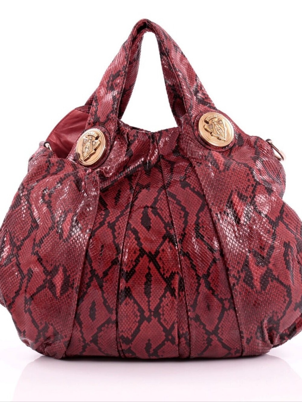 For Trade Gucci Snake Skin Babouska Hobo Bag